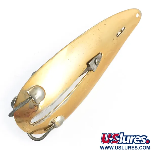 Vintage  Weedless Bait  Weedless Larson Bait Fishtrap​, 3/4oz Gold fishing spoon #5367