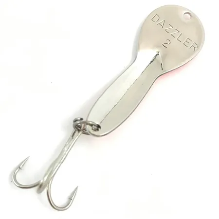 Acme Dazzler #2 UV, 1/4oz White Pearl / Red / Nickel fishing spoon #5370