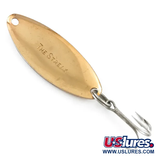 Vintage   Acme The Streak, 3/16oz Gold fishing spoon #5372