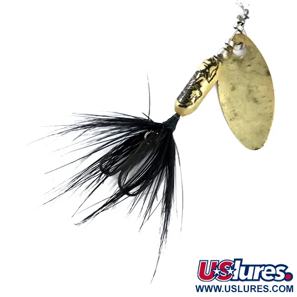 Vintage  Yakima Bait Worden’s Original Rooster Tail 1, 3/32oz Gold spinning lure #5375