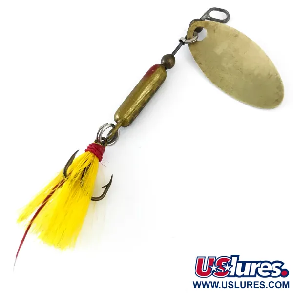 Vintage  Cotton Cordell Cotton Tail, 1/8oz Silver / Yellow spinning lure #5376