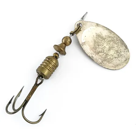 Vintage Mepps Aglia 2, 3/16oz Gold spinning lure #5378