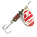 Vintage   Mepps Aglia 3, 1/4oz Silver / Red spinning lure #5380