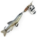 Vintage    Mepps Aglia 3 Mino (with soft bait), 1/3oz Silver / White / Black spinning lure #5381