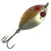 Vintage  Hofschneider Red Eye junior, 1/2oz Silver / Brass / Red fishing spoon #5390