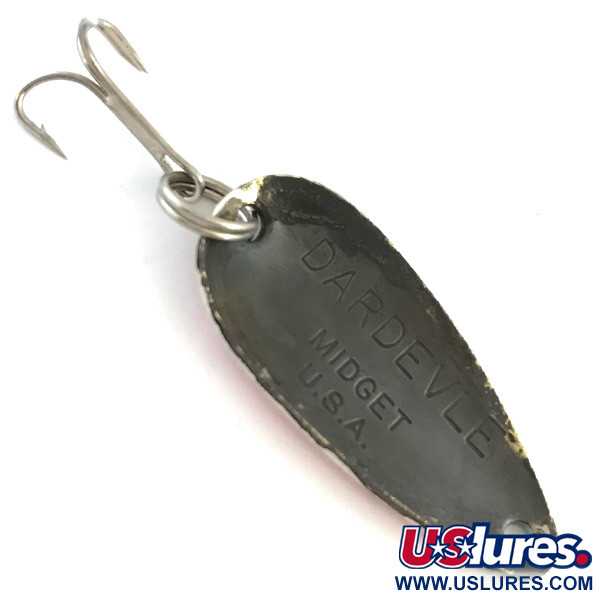 Vintage  Eppinger Dardevle Midget, 3/16oz Trout / Black fishing spoon #5401