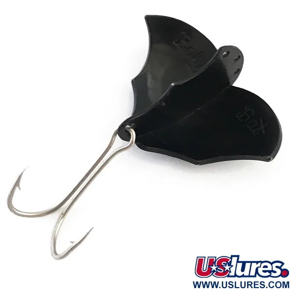 Vintage  Prescott Spinner Baby Bat, 1/2oz Black fishing spoon #5409