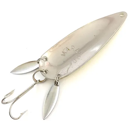 Vintage Marathon (with sonic blades) UV, 3/5oz Yellow / Nickel fishing spoon #5411