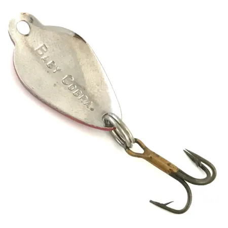 Vintage Acme Baby Cobra, 3/32oz Red / White / Nickel fishing spoon #5414