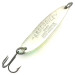 Vintage  Luhr Jensen Krocodile Die #4, 2/3oz White Pearl / Green /  fishing spoon #5417