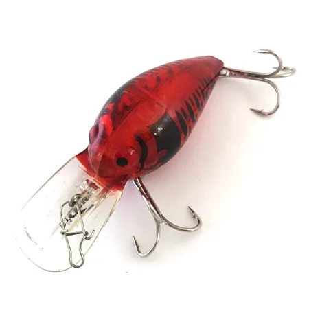 Vintage Storm Wiggle Wart , 2/5oz Red Perch fishing lure #5418