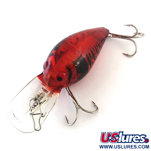 Vintage  Storm Wiggle Wart , 2/5oz Red Perch fishing lure #5418