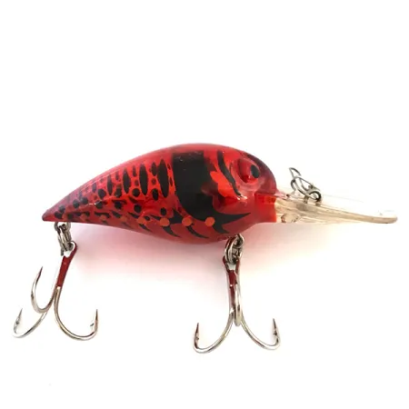 Vintage Storm Wiggle Wart , 2/5oz Red Perch fishing lure #5418