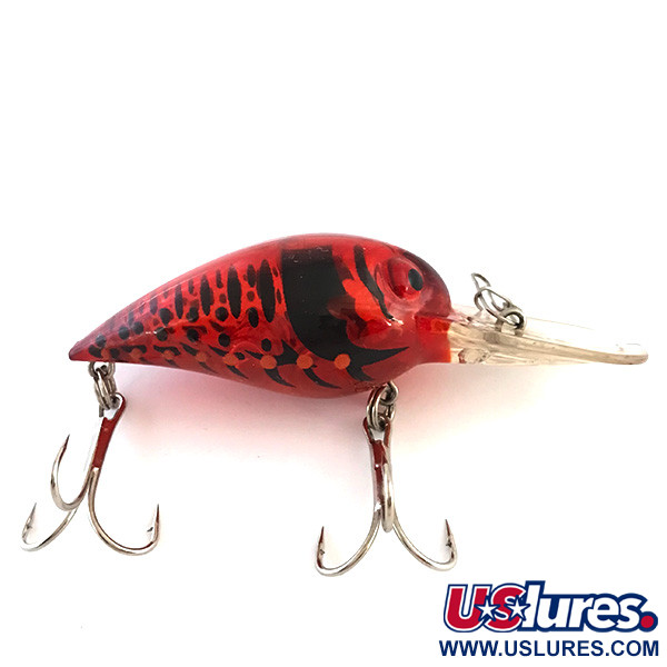 Vintage Storm Wiggle Wart , 2/5oz Red Perch fishing lure #5418