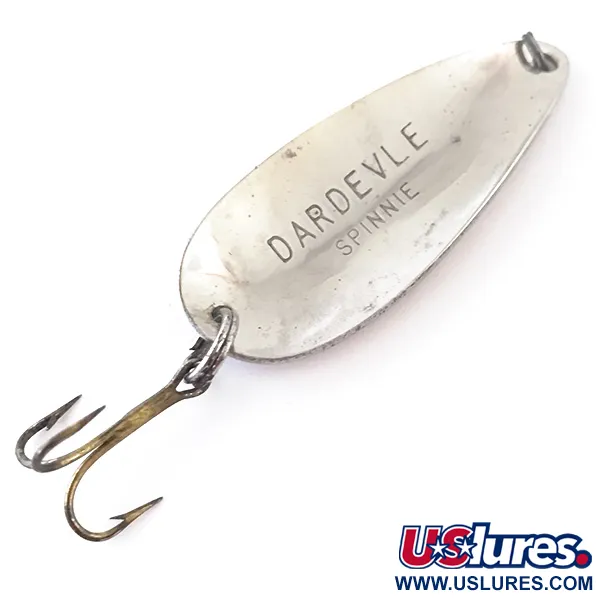 Vintage  Eppinger Dardevle Spinnie, 1/3oz Nickel fishing spoon #5425