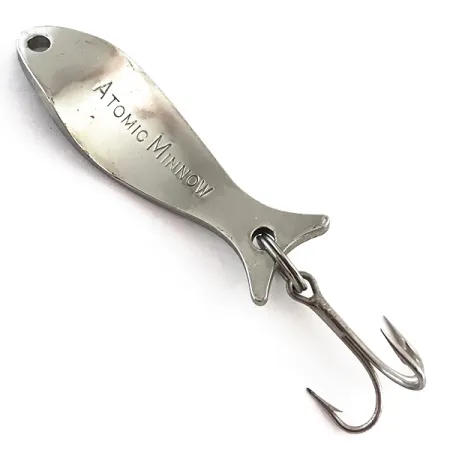 Vintage Acme Atomic Minnow, 3/16oz Nickel fishing spoon #5436