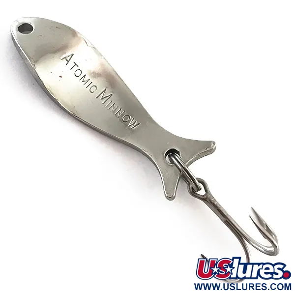 Vintage Acme Atomic Minnow, 3/16oz Nickel fishing spoon #5436