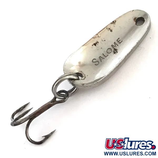 Vintage  Acme Salome, 1/8oz Nickel fishing spoon #5438
