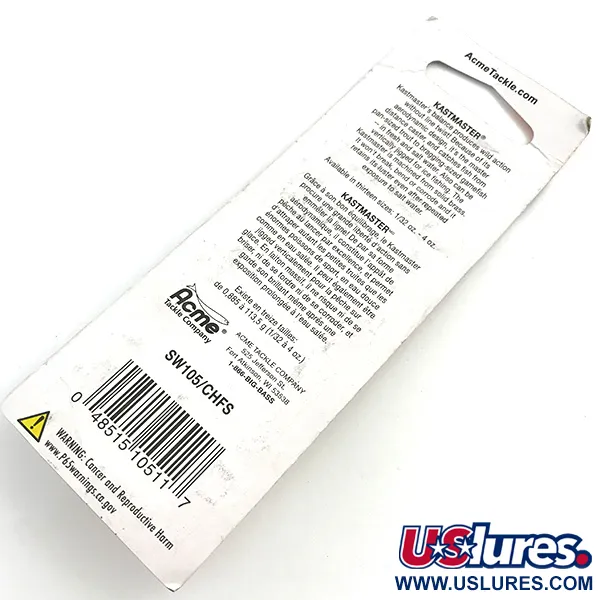 Acme Kastmaster UV, 1/8oz Nickel / Orange fishing spoon #5442