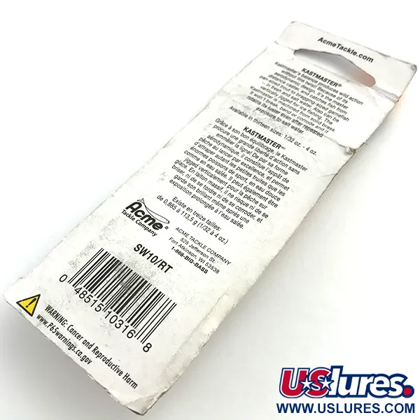  Acme Kastmaster , 1/4oz Rainbow Trout UV Glow in UV light, Fluorescent fishing spoon #5824