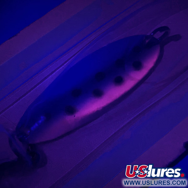  Acme Kastmaster , 1/4oz Rainbow Trout UV Glow in UV light, Fluorescent fishing spoon #5824