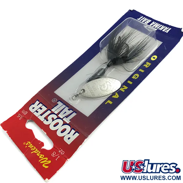  Yakima Bait Worden’s Original Rooster Tail, 1/8oz Nickel spinning lure #6211