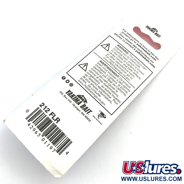  Yakima Bait Worden’s Original Rooster Tail UV, 1/4oz Gold / Red  spinning lure #5449