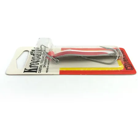 Luhr Jensen Krocodile Die #4, 1/2oz Red / White fishing spoon #5453