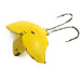 Vintage  Prescott Spinner Baby Bat, 3/16oz Yellow fishing spoon #5455