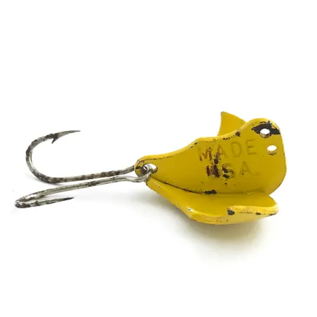 Vintage Prescott Spinner Baby Bat, 3/16oz Yellow fishing spoon #5455