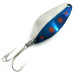 Vintage  Seneca Little Cleo, 1/4oz Nickel / Blue / Red fishing spoon #5460