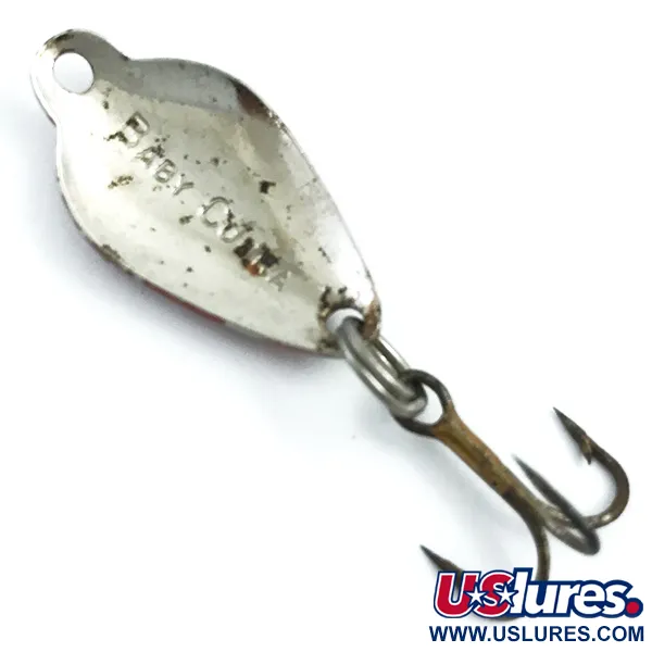 Vintage Acme Baby Cobra, 3/32oz Red / White / Nickel fishing spoon #5464