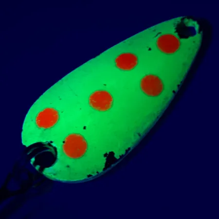 Vintage Luhr Jensen, 3/16oz Yellow / Red / Gold fishing spoon #5465