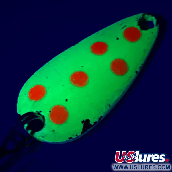 Vintage Luhr Jensen, 3/16oz Yellow / Red / Gold fishing spoon #5465