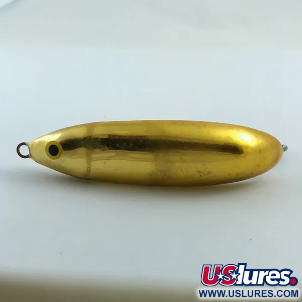 Vintage Weedless Rapala Minnow Spoon, 1/2oz Gold fishing spoon #5466
