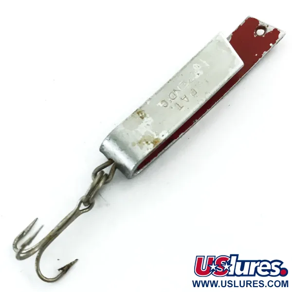 Vintage  South Bend Super-Duper 503, 1/8oz Nickel / Red fishing spoon #5491