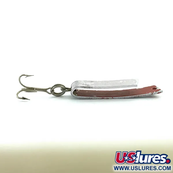 Vintage  South Bend Super-Duper 503, 1/8oz Nickel / Red fishing spoon #5491