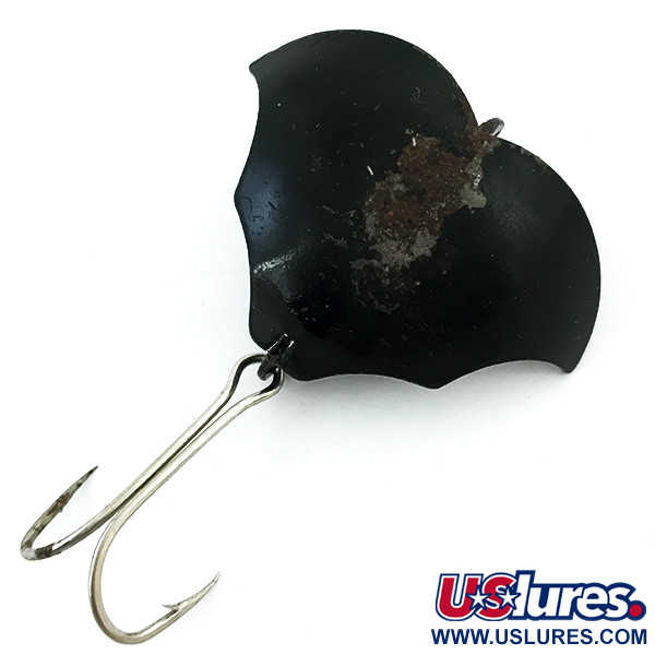 Vintage  Prescott Spinner Baby Bat, 1/2oz Black fishing spoon #5495