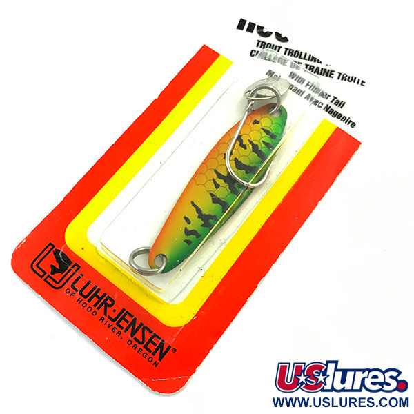  Luhr Jensen Needlefish 2, 3/32oz Fire Tiger fishing spoon #5497