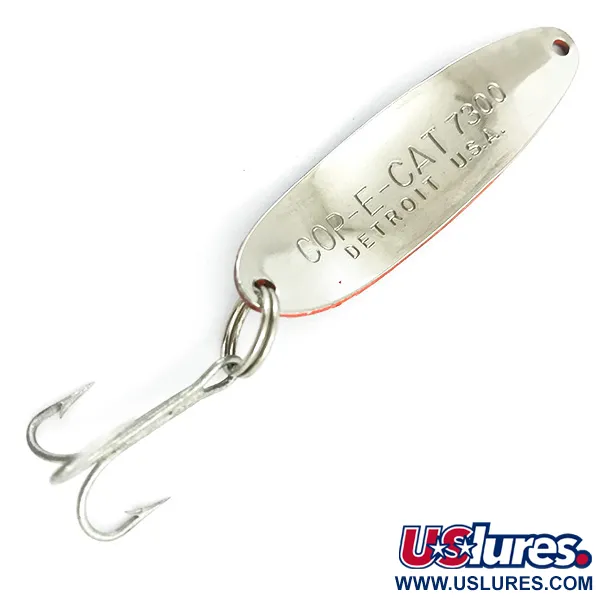 Vintage  Eppinger Dardevle Cop-E-Cat 7300, 1/3oz Red / Black / Nickel fishing spoon #5498