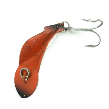 Vintage Buck Perry Spoonplug, 3/16oz Brown / White fishing spoon #5499