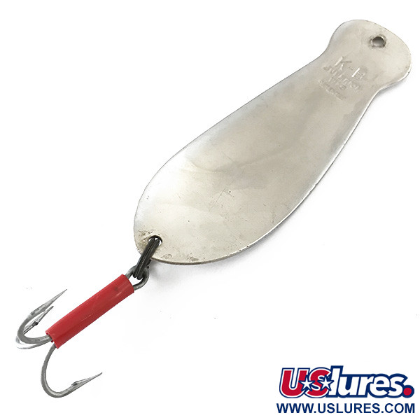 Vintage  K-B Bait K-B Spoon 4, 1 1/3oz Nickel fishing spoon #5506