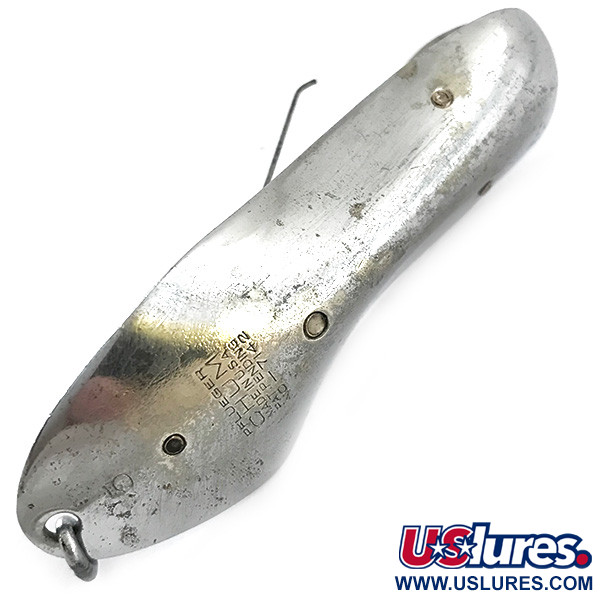 Vintage   Pflueger Chum Weedless Spoon, 1oz Silver fishing spoon #5515