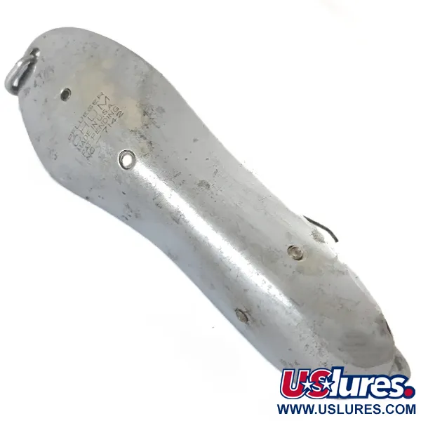 Vintage   Pflueger Chum Weedless Spoon, 1oz Silver fishing spoon #5515