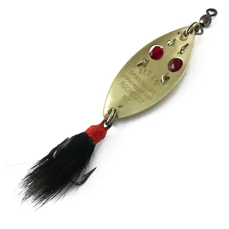Vintage Hofschneider Red Eye, 1/4oz Gold / Red fishing spoon #5519