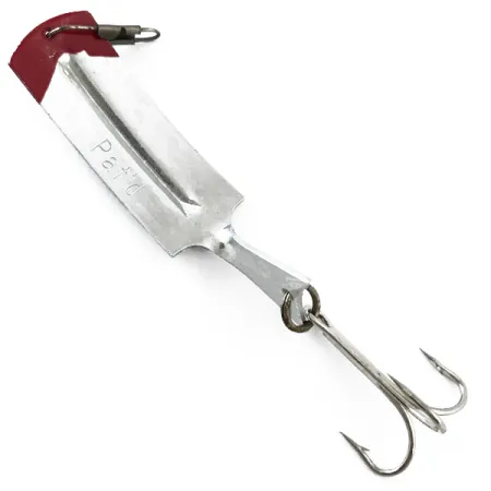 Vintage South Bend Flipit 625, 1/3oz Nickel / Red fishing spoon #5520