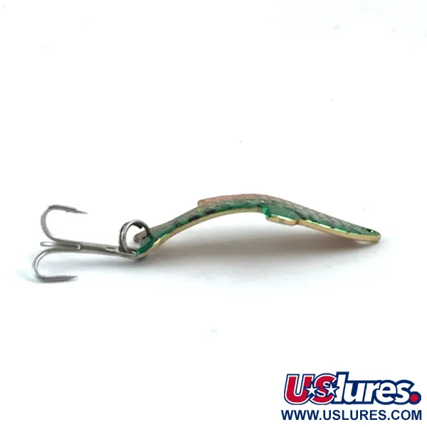 Vintage Acme Phoebe, 1/8oz Golden Fire Tiger fishing spoon #5526