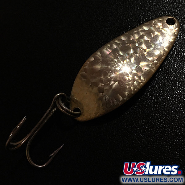 Vintage  Seneca Little Cleo Crystal, 1/4oz Crystal / Gold fishing spoon #5533