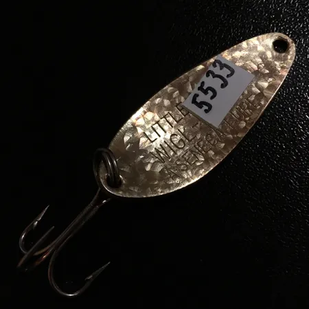 Vintage Seneca Little Cleo Crystal, 1/4oz Crystal / Gold fishing spoon #5533