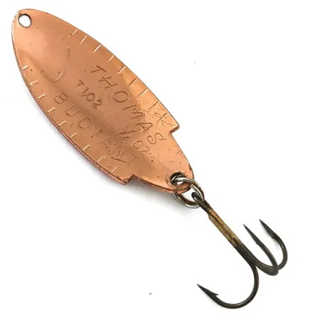 Vintage Thomas Buoyant, 1/4oz Copper fishing spoon #5546